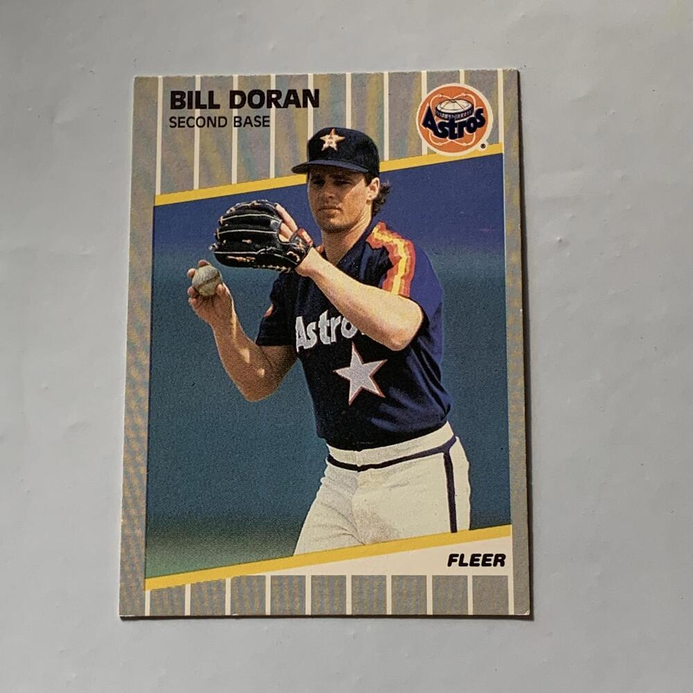1987 Fleer Bill Doran Houston‎ Astros Baseball Card #357